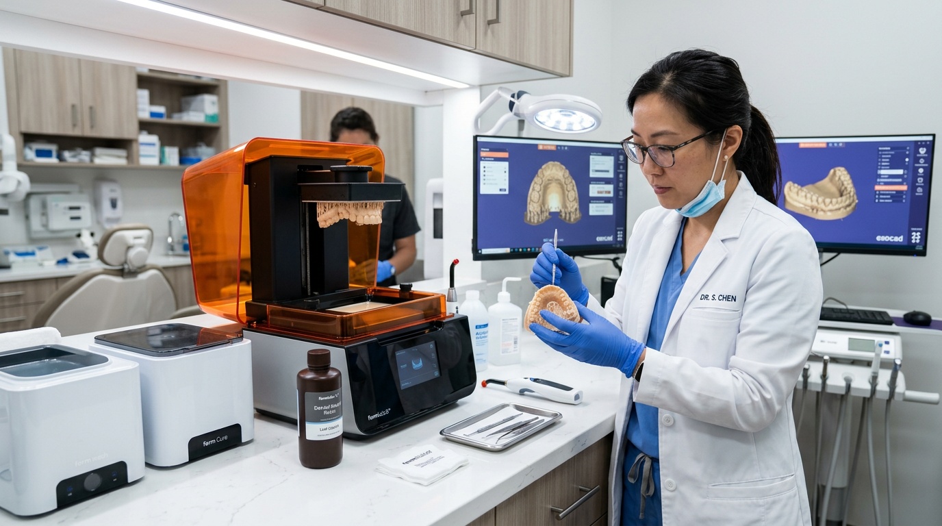 Stampa 3D nello Studio Dentistico: Cosa Fare Da Soli e Cosa Esternalizzare